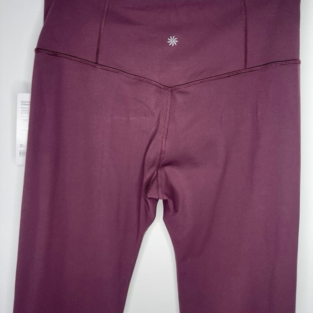 Athleta Elation Straight Leg Pant Plum Purple Yoga Pants Size Large NWT - Picture 9 of 16